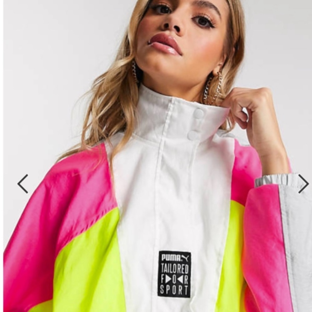 Puma for Sport Jumpsuit , white, hot pink, neon, gray